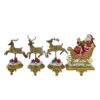 Northlight Santa And Reindeer Christmas Stocking Holders - 9.5" - Set Of 4 2 Northlight Santa And Reindeer Christmas Stocking Holders - 9.5" - Set Of 4 -Christmas Decor Sale northlight dw15134 26268.1588369073