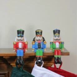 Nutcracker Christmas Stocking Holders - 5" - Set Of 3 -Christmas Decor Sale northlight dw15136 3 59164.1691247507