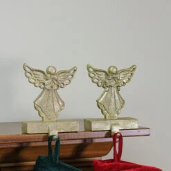 Northlight Angel Glittered Christmas Stocking Holders - 5.5" - Gold - Set Of 2 15 Northlight Angel Glittered Christmas Stocking Holders - 5.5" - Gold - Set Of 2 -Christmas Decor Sale northlight dw15138 3 62730.1691247511