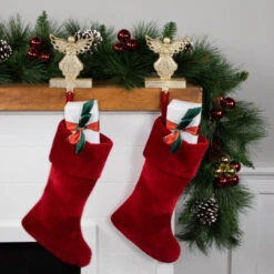 Northlight Angel Glittered Christmas Stocking Holders - 5.5" - Gold - Set Of 2 10 Northlight Angel Glittered Christmas Stocking Holders - 5.5" - Gold - Set Of 2 -Christmas Decor Sale northlight dw15138 styled 32211.1691247509