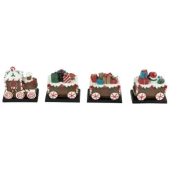 Northlight Set Of 4 Gingerbread Train Christmas Stocking Holders 4.75" -Christmas Decor Sale northlight dw94222 4202 26583.1660758139