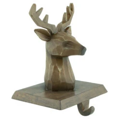 Northlight Set Of 2 Brown Reindeer Head Christmas Stocking Holders 5.75" -Christmas Decor Sale northlight dw94231 2 04260.1689345452