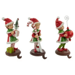 Northlight Standing Christmas Elves Stocking Holders - 8.5" - Set Of 3 -Christmas Decor Sale northlight dw94236 3 90629.1672391791