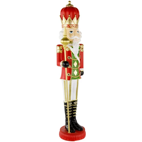 Northlight 22" Red And Gold Christmas Nutcracker With Scepter 6 Northlight 22" Red And Gold Christmas Nutcracker With Scepter - Image 4
