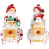 Santa And Snowman On Gingerbread Train Car Christmas Figurines - 6.75" - Set Of 2 -Christmas Decor Sale northlight dw99411 01 45060.1694101354