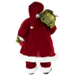 Northlight 24" Red And White Santa Claus With Gift Bags And Green Vest Christmas Figure -Christmas Decor Sale northlight e76405 4 05974.1665519659