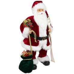 Northlight Standing Santa Claus With List Christmas Figure - 24" -Christmas Decor Sale northlight e76425 03 59770.1701451312