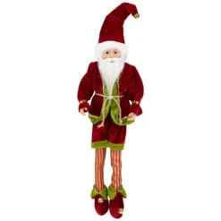 Northlight Elf Monarch Poseable Christmas Figure - 18" - Red And Green