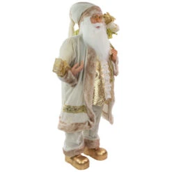 Northlight Winter Santa Claus With Gift Bag Christmas Figure - 36" - White And Cream -Christmas Decor Sale northlight e76466 2new 78246.1663340884