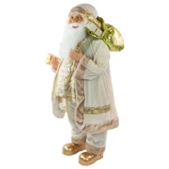 Northlight Winter Santa Claus With Gift Bag Christmas Figure - 36" - White And Cream -Christmas Decor Sale northlight e76466 3new 30672.1663340884