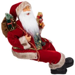 Northlight 24" Sitting Santa Claus With Gift Bag And Presents Christmas Figure -Christmas Decor Sale northlight e76517 1new 58484.1679418485