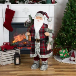 Northlight Alpine Santa Claus With Snowshoes And Skis Christmas Figure - 36" -Christmas Decor Sale northlight e85378 styled 52436.1670873830