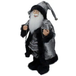 Northlight 24" Silver And Black Santa Claus With Gifts Christmas Figure -Christmas Decor Sale northlight e85389 4 updated 54800.1599700717