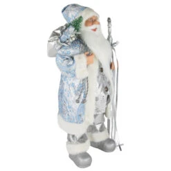 Northlight 24" Blue And Silver Ice Palace Santa Claus With Staff And Bag Christmas Figure 9 Northlight 24" Blue And Silver Ice Palace Santa Claus With Staff And Bag Christmas Figure -Christmas Decor Sale northlight e86136 3new 29628.1671008226