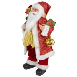 Northlight 24" Red And White Santa With Gift Bag And Presents Christmas Figure -Christmas Decor Sale northlight e86162 2new 69797.1671267751