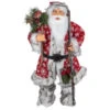 Northlight 24" Snowflake Santa Claus With Staff And Mittens Christmas Figure -Christmas Decor Sale northlight e86164 1new 29937.1671267413