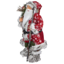 Northlight 24" Snowflake Santa Claus With Staff And Mittens Christmas Figure -Christmas Decor Sale northlight e86164 2new 91181.1671267413
