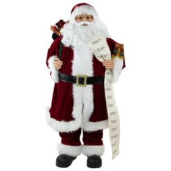 Northlight Santa Claus With Naughty Or Nice List Christmas Figure - 36"