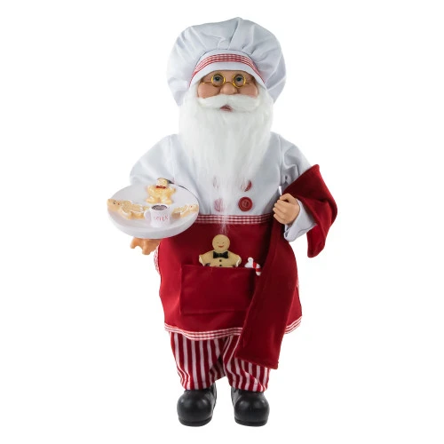 Northlight 16" Chef Santa With Cookies And Napkin Christmas Figure 3 Northlight 16" Chef Santa With Cookies And Napkin Christmas Figure