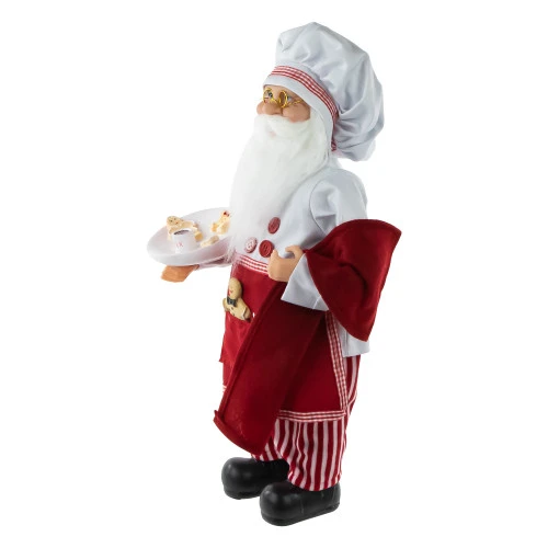 Northlight 16" Chef Santa With Cookies And Napkin Christmas Figure 7 Northlight 16" Chef Santa With Cookies And Napkin Christmas Figure - Image 5