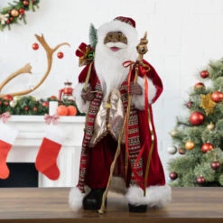 Northlight 24" African American Santa Claus With Gift Bag Christmas Figure 9 Northlight 24" African American Santa Claus With Gift Bag Christmas Figure -Christmas Decor Sale northlight e94085 styled 76898.1671008546