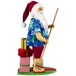 Northlight Santa On A Paddle Board Christmas Figure - 18" -Christmas Decor Sale northlight e95941 02 47209.1720742956