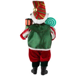 Northlight Lollipop Elf With Gifts Christmas Figure - 12" -Christmas Decor Sale northlight e95947 04 20102.1720742953