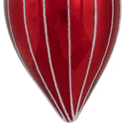 Northlight 5" Shiny Red And White Glittered Striped Glass Finial Christmas Ornament 10 Northlight 5" Shiny Red And White Glittered Striped Glass Finial Christmas Ornament -Christmas Decor Sale northlight eb94959 03 95172.1695657495