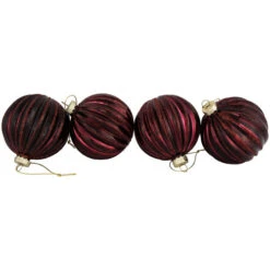 Northlight 4ct Shiny Maroon Glass Ball Christmas Ornaments 3" (80mm) 9 Northlight 4ct Shiny Maroon Glass Ball Christmas Ornaments 3" (80mm) -Christmas Decor Sale northlight eb94966 02 83410.1695744009