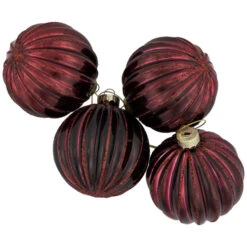 Northlight 4ct Shiny Maroon Glass Ball Christmas Ornaments 3" (80mm) 10 Northlight 4ct Shiny Maroon Glass Ball Christmas Ornaments 3" (80mm) -Christmas Decor Sale northlight eb94966 03 32528.1695744010