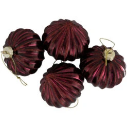 Northlight 4ct Shiny Maroon Onion Glass Christmas Ornaments 3" -Christmas Decor Sale northlight eb94967 03 92769.1695744011