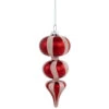 Northlight Shiny Red And Frosted Striped Candy Cane Finial Glass Christmas Ornament - 5.5" -Christmas Decor Sale northlight eb94970 01 54967.1695744009