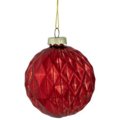 Northlight Shiny And Matte Finish Christmas Glass Ball Ornaments - 3" (80mm) - Red - 9ct -Christmas Decor Sale northlight eb94972 04 89453.1695744010