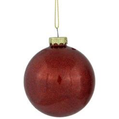 Northlight Shiny And Matte Finish Christmas Glass Ball Ornaments - 3" (80mm) - Red - 9ct -Christmas Decor Sale northlight eb94972 05 70297.1695744011