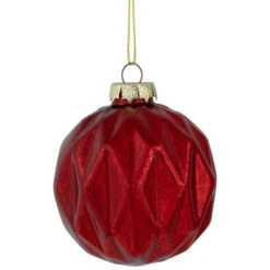 Northlight Shiny And Matte Finish Christmas Glass Ball Ornaments - 3" (80mm) - Red - 9ct -Christmas Decor Sale northlight eb94972 06 20505.1695744009