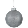 Northlight Glittered And Matte Finish Christmas Glass Ball Ornaments - 3" (80mm) - Silver - 9ct -Christmas Decor Sale northlight eb94973 01 70935.1695744024