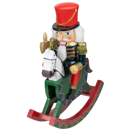 Northlight 11.5 Red And Blue Christmas Nutcracker Soldier On Rocking Horse 3 Northlight 11.5 Red And Blue Christmas Nutcracker Soldier On Rocking Horse