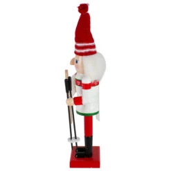 Northlight 14" Red And White Wooden Skiing Christmas Nutcracker -Christmas Decor Sale northlight f92063 2 95748.1632416151