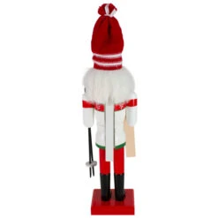 Northlight 14" Red And White Wooden Skiing Christmas Nutcracker -Christmas Decor Sale northlight f92063 3 63292.1632416151