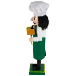 Northlight 14" Green And White Wooden Christmas Nutcracker Pizza Maker -Christmas Decor Sale northlight f92067 2 81896.1665610756