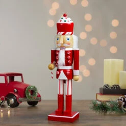 Northlight 14" Red And White Wooden Candy Cane King Christmas Nutcracker 8 Northlight 14" Red And White Wooden Candy Cane King Christmas Nutcracker -Christmas Decor Sale northlight f92069 styled 96906.1665173705