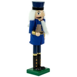 Northlight 14" Blue And Gold Wooden Mail Carrier Christmas Nutcracker -Christmas Decor Sale northlight f92181 2new 70983.1665610751