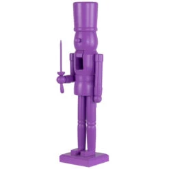 Northlight Nutcracker Soldier With Sword Christmas Figure - 15" - Purple -Christmas Decor Sale northlight f96455 05 91281.1726712129