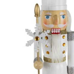 Northlight Glittered Nutcracker With Snowflake Scepter Christmas Figure - 15" - White 14 Northlight Glittered Nutcracker With Snowflake Scepter Christmas Figure - 15" - White -Christmas Decor Sale northlight f96464 02 53419.1726712132