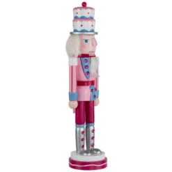Northlight Cake King Nutcracker Christmas Figure - 15" - Pink And Blue -Christmas Decor Sale northlight f96465 06 39454.1726712134