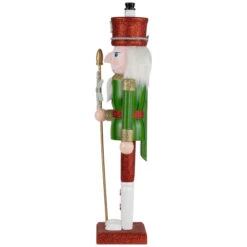 Northlight Glittered Nutcracker With Snowflake Scepter Christmas Figure - 15" - Red And Green 12 Northlight Glittered Nutcracker With Snowflake Scepter Christmas Figure - 15" - Red And Green -Christmas Decor Sale northlight f96466 02 80345.1726712129