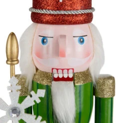Northlight Glittered Nutcracker With Snowflake Scepter Christmas Figure - 15" - Red And Green 14 Northlight Glittered Nutcracker With Snowflake Scepter Christmas Figure - 15" - Red And Green -Christmas Decor Sale northlight f96466 06 14844.1726712129