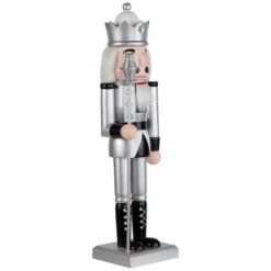 Northlight Jeweled Christmas Nutcracker Figure - 14" - Silver And Black -Christmas Decor Sale northlight f96467 07 59138.1726712132
