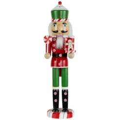 Northlight Peppermint Candy Nutcracker Christmas Figure - 15" - Red And Green -Christmas Decor Sale northlight f96469 01 41971.1726712132