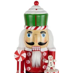 Northlight Peppermint Candy Nutcracker Christmas Figure - 15" - Red And Green -Christmas Decor Sale northlight f96469 02 79461.1726712131